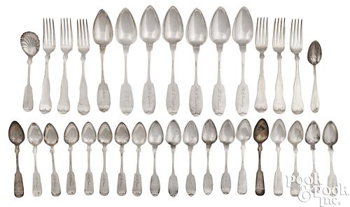 COIN SILVER SPOONS AND FORKSCoin