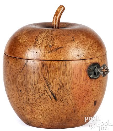 GEORGIAN CARVED APPLE FORM TEA