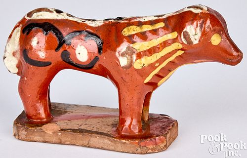 MID-ATLANTIC REDWARE DOG, 19TH