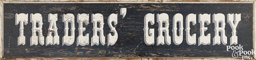 LARGE PAINTED TRADE SIGN, EARLY