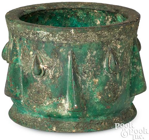 ANCIENT PERSIAN BRONZE MORTARAncient