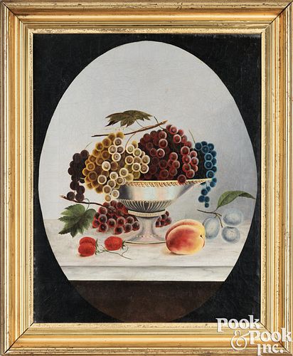 AMERICAN OIL ON CANVAS STILL LIFE,