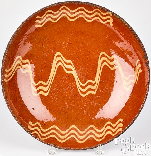 PENNSYLVANIA REDWARE CHARGER, 19TH