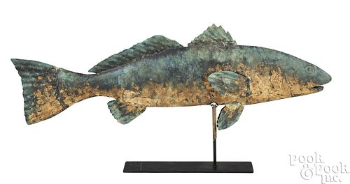 SWELL BODY FISH WEATHERVANE, MID