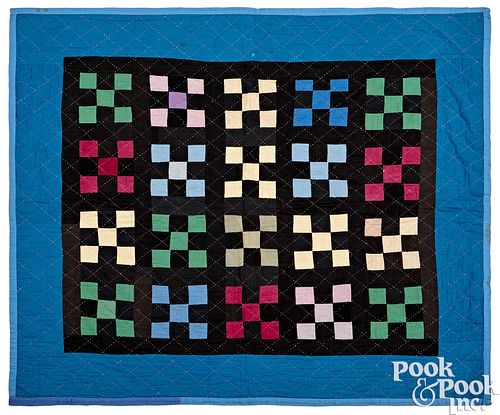 PENNSYLVANIA AMISH PATCHWORK CRADLE