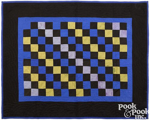 OHIO AMISH DIAGONAL SQUARES PATCHWORK