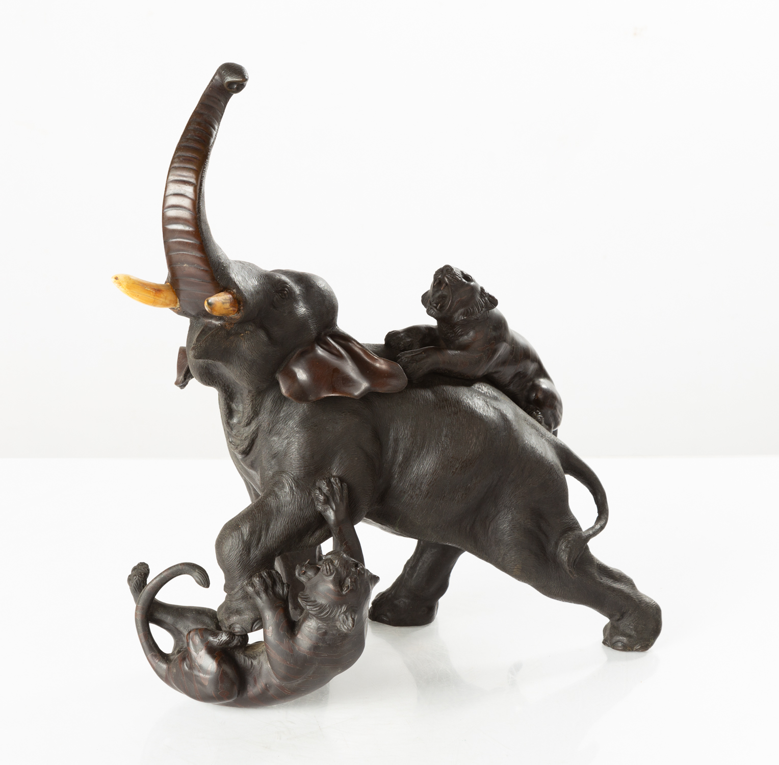 JAPANESE MEIJI PERIOD BRONZE ELEPHANT