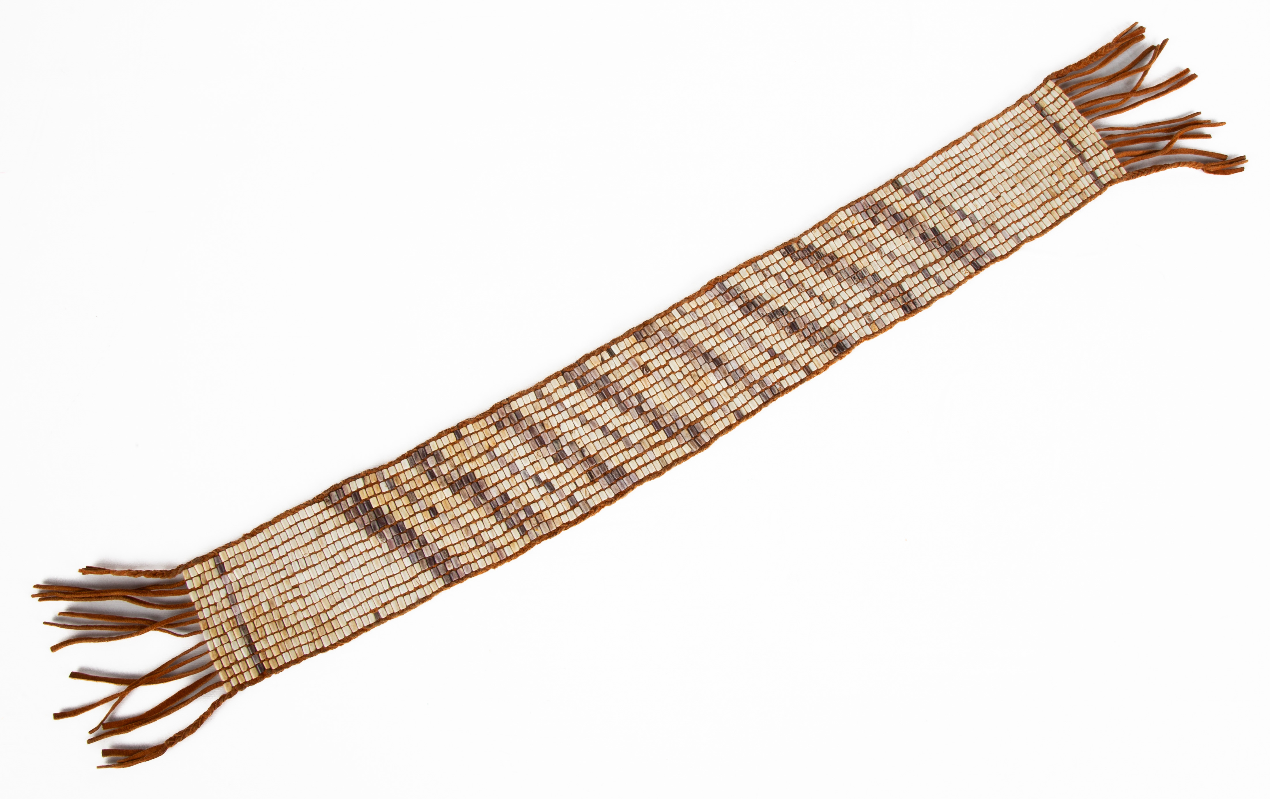 NATIVE AMERICAN WAMPUM BELT Early