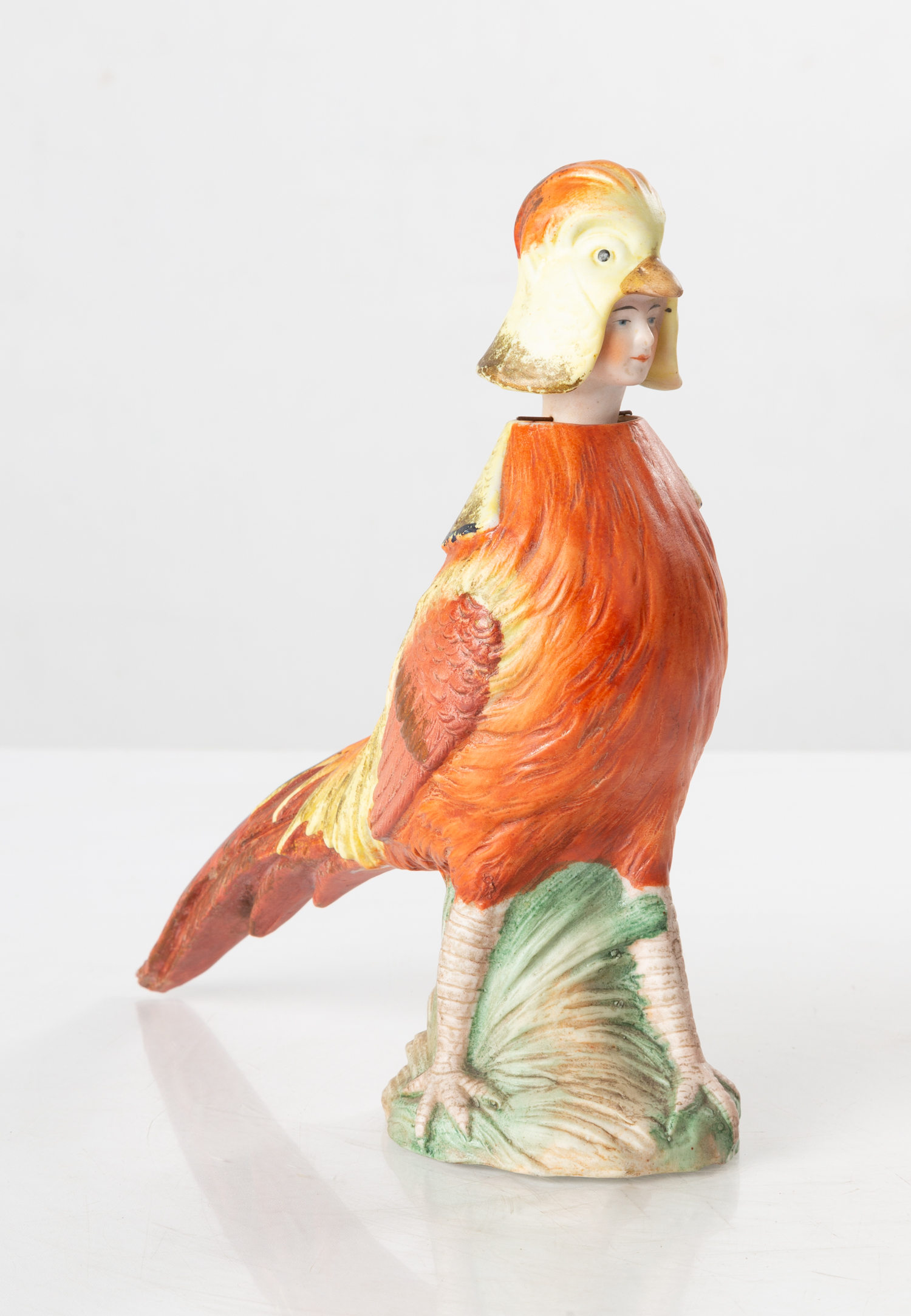 BOBBLEHEAD ROOSTER Hand-painted ceramic.