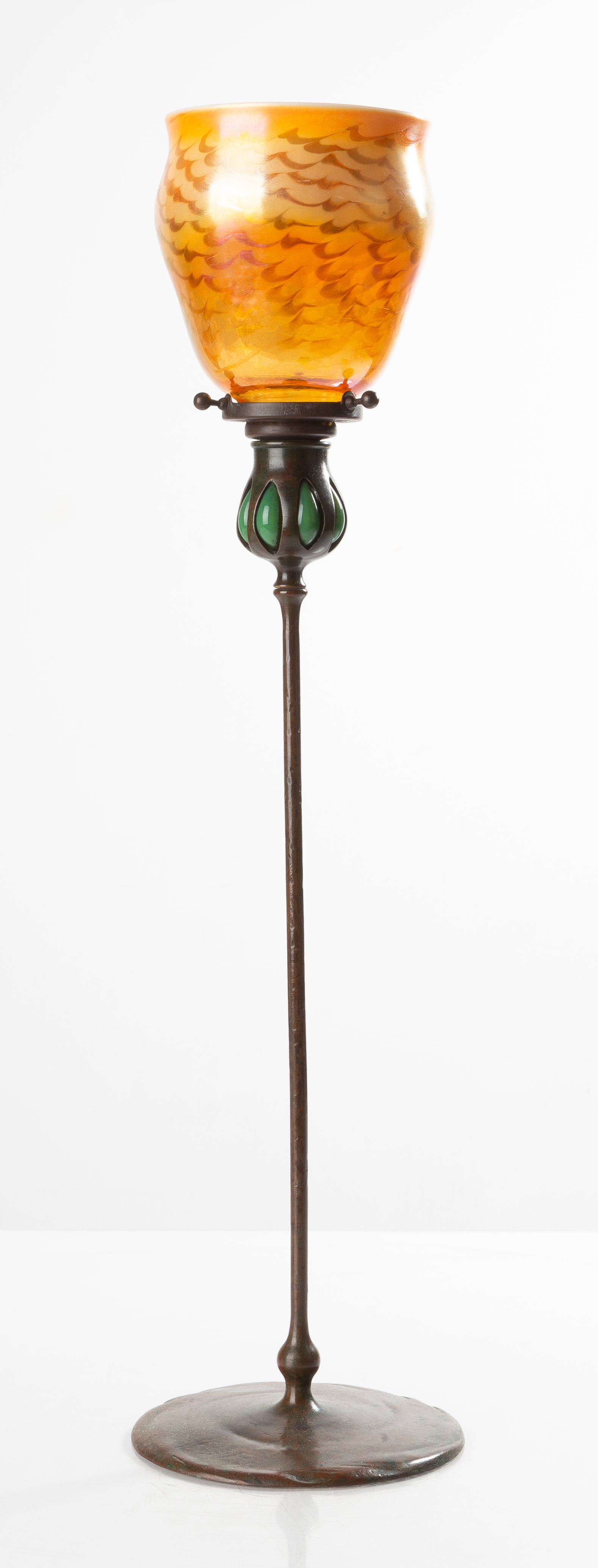 TIFFANY STUDIOS, BLOWN OUT CANDLESTICK