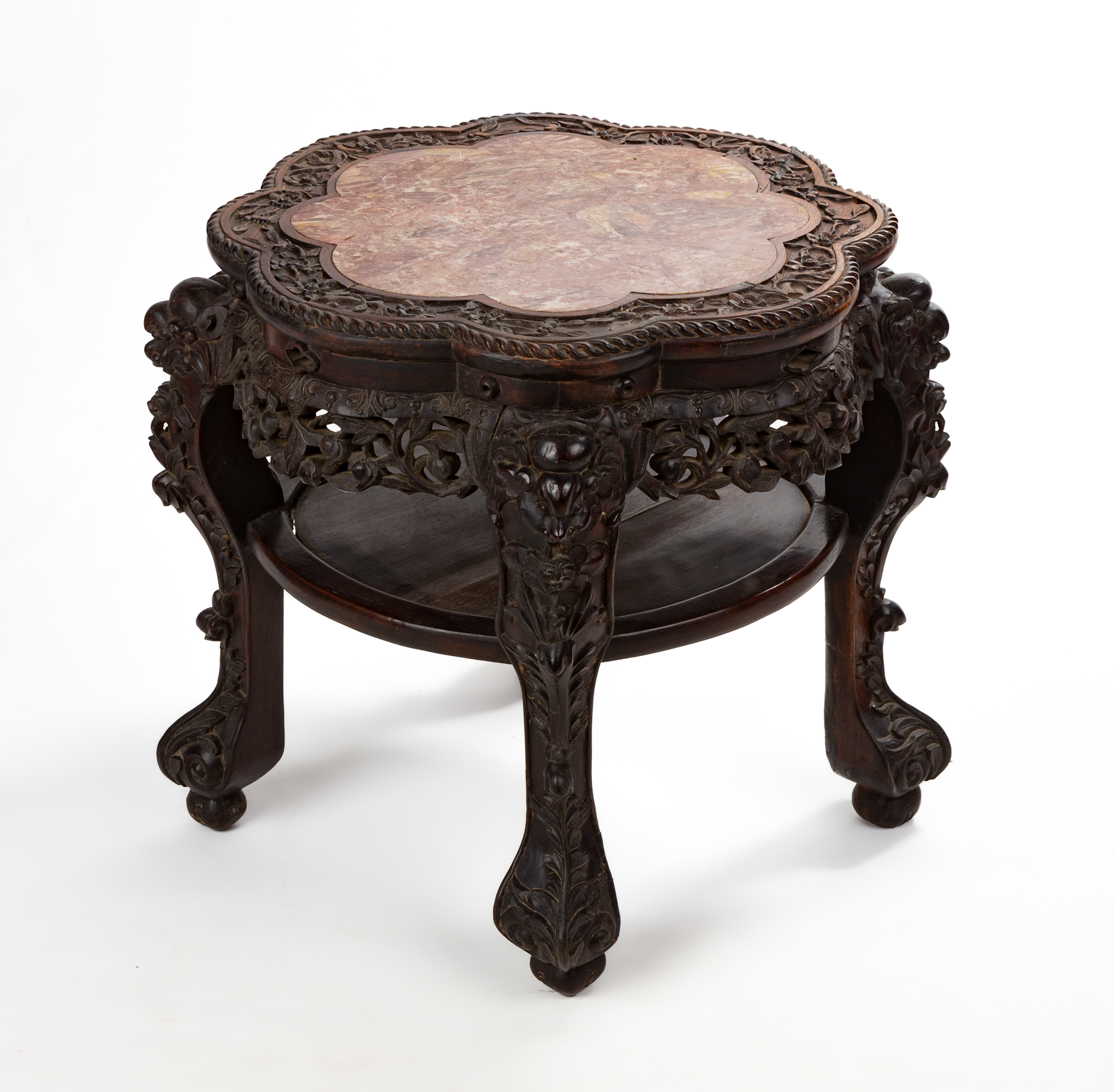 19TH CENTURY CHINESE ROSEWOOD &