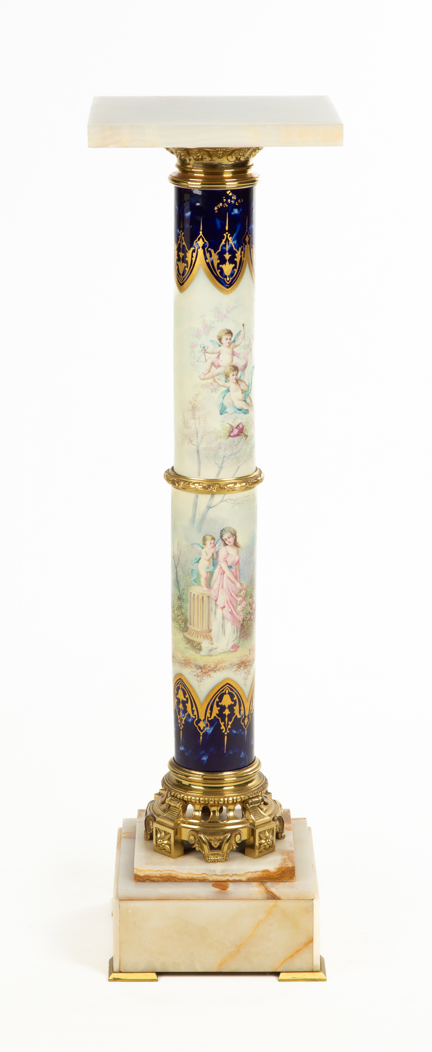 SEVRES STYLE PAINTED PORCELAIN,