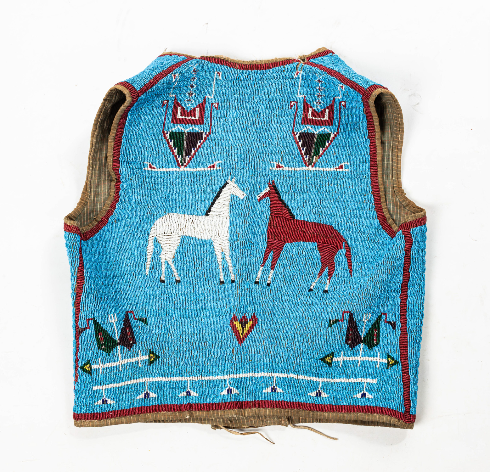 CHEYENNE OR SIOUX BEADED VEST Early