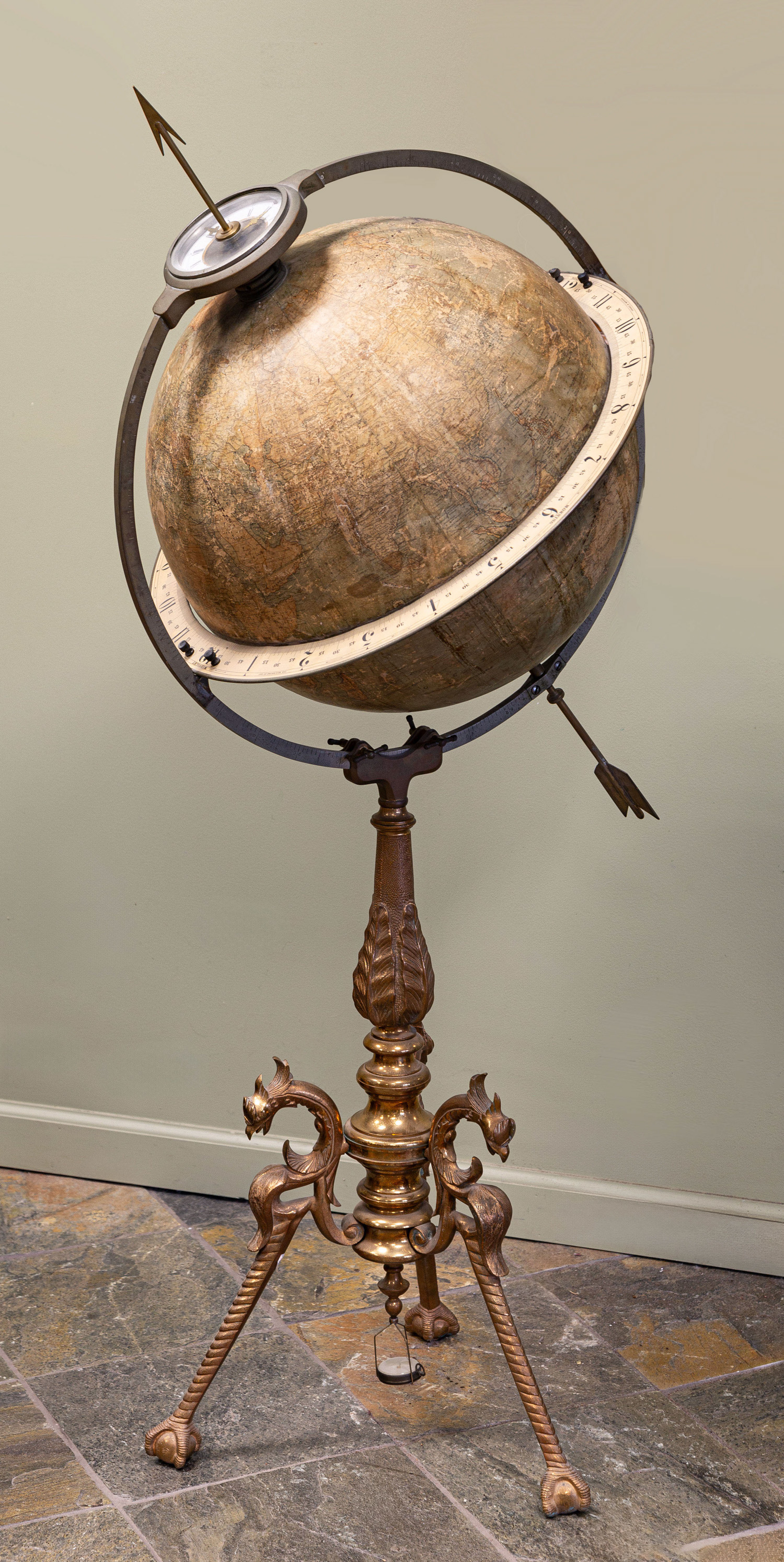 RARE JUVET TIME GLOBE FLOOR MODEL