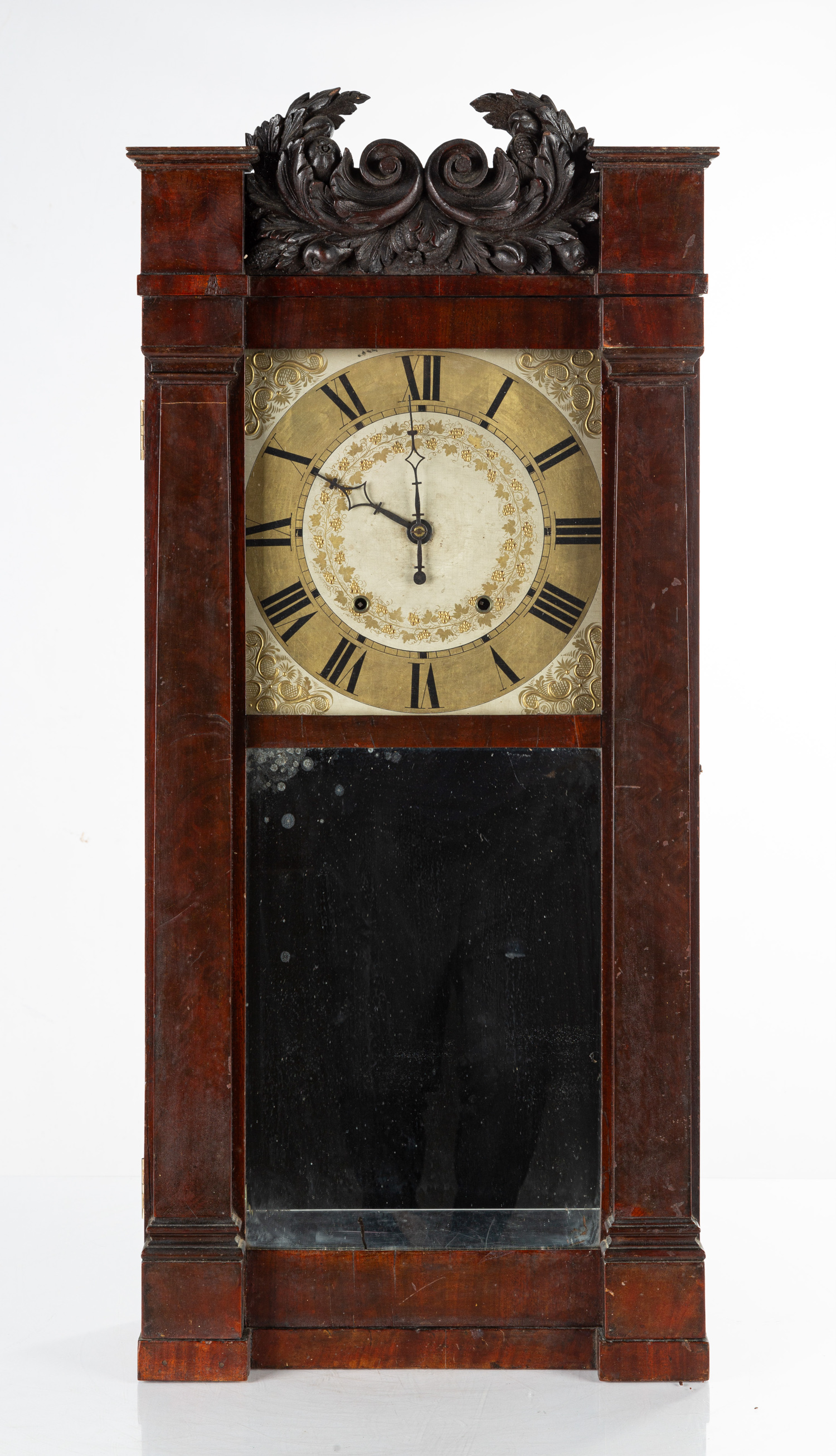 JEROME & DARROW SHELF CLOCK Mahogany