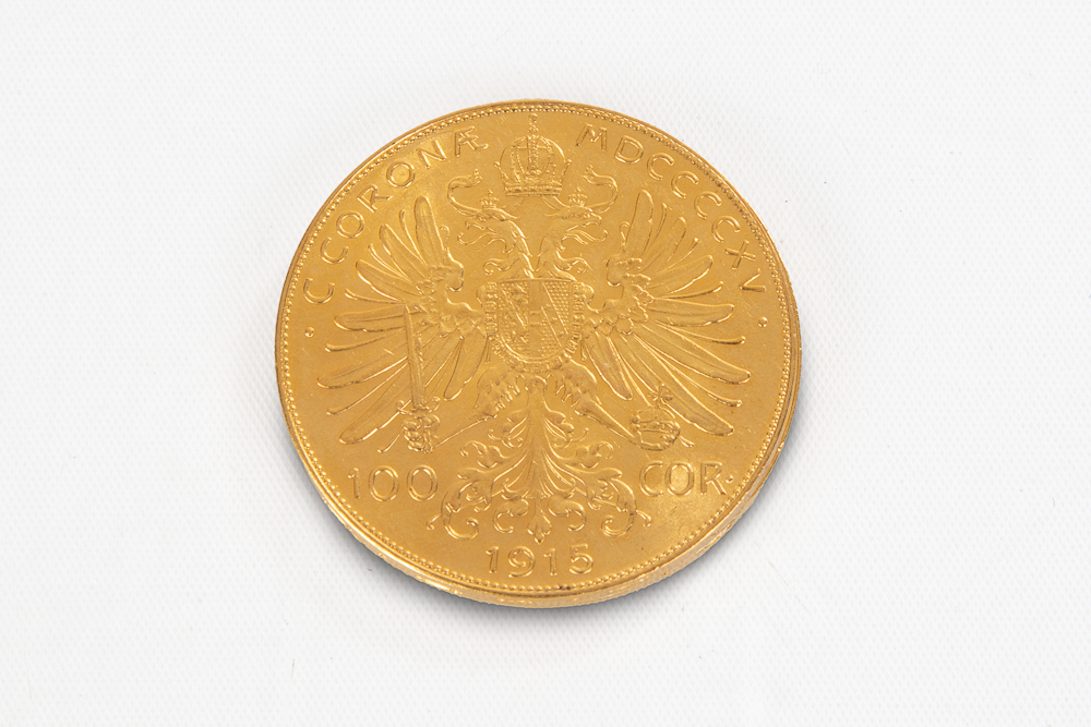 1915 AUSTRIA 100 CORONA GOLD COIN