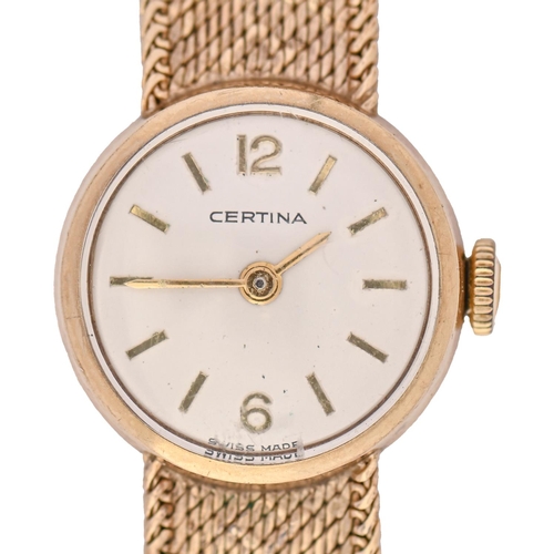 A Certina 9ct gold lady's wristwatch,