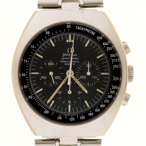 An Omega stainless steel chronograph,