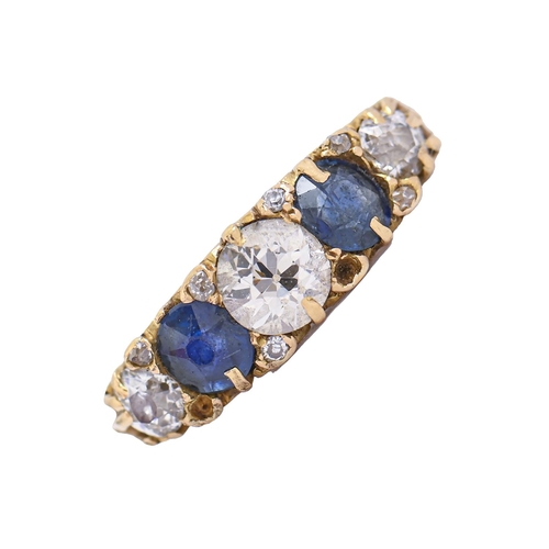 A Victorian sapphire and diamond