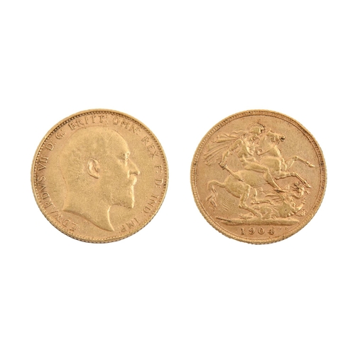 Gold Coin. Sovereign 1904