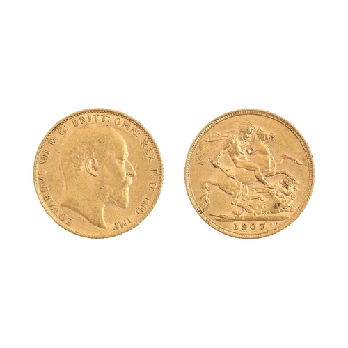 Gold Coin. Sovereign 1907