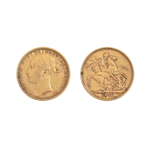 Gold Coin. Sovereign 1876