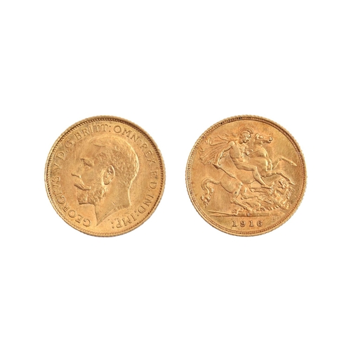 Gold Coin. Half sovereign 1916S
