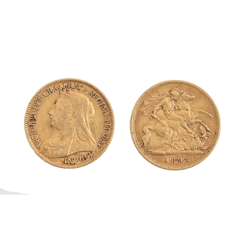 Gold Coin. Half sovereign 1898