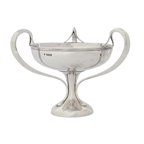 A George V silver fruit stand,