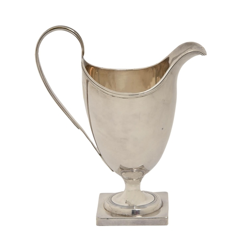 A George III silver cream jug, 