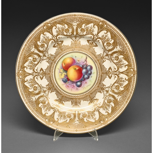 A Royal Worcester plate, c1970,