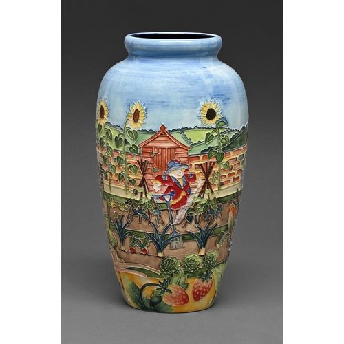 An Old Tupton Ware vase, decorated