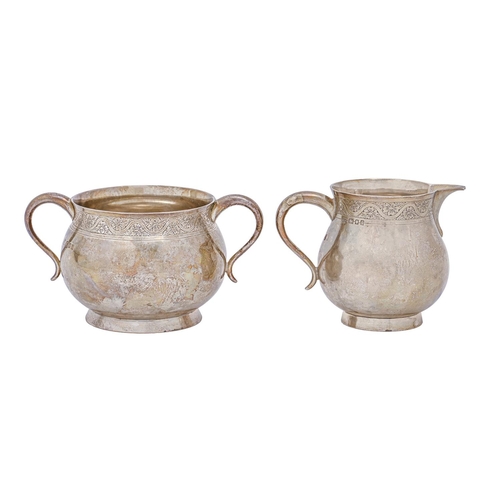 A George V silver cream jug and