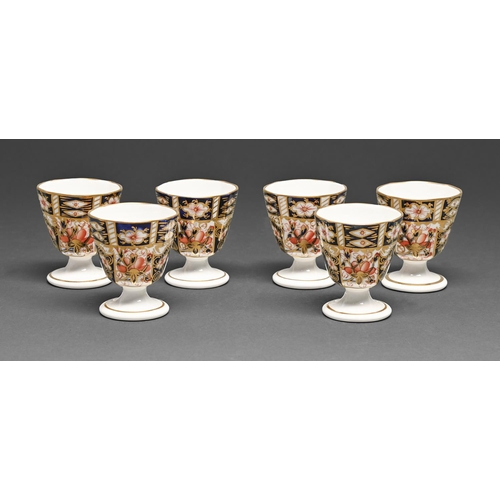 A set of six Royal Crown Derby Old Derby