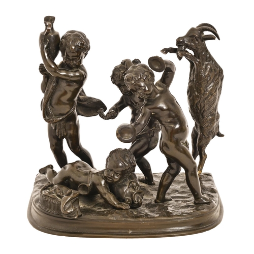 A French bronze sculpture of a