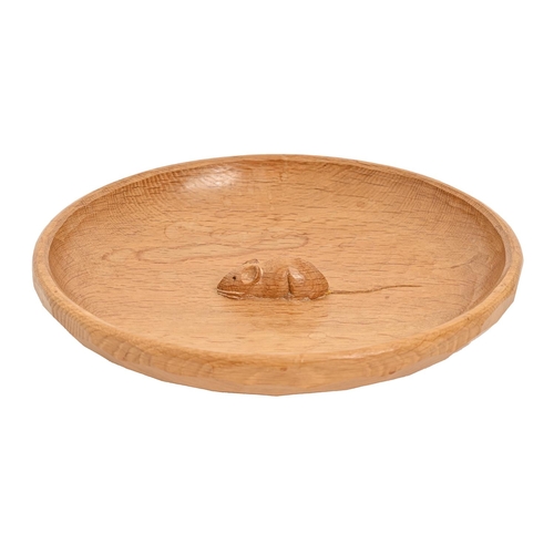 A Mouseman oak fruit bowl, 29.5cm