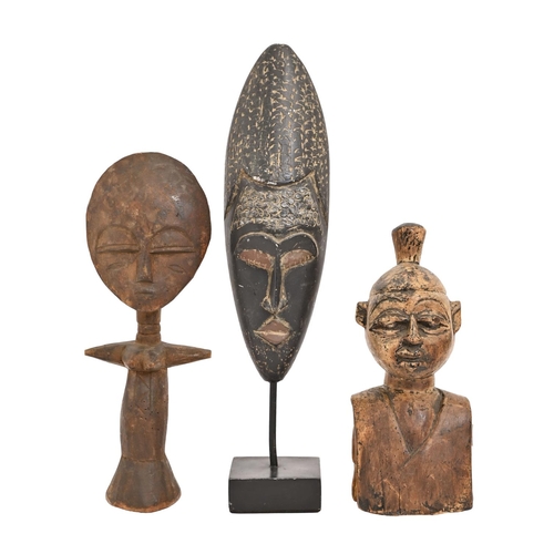 Tribal art. Three various African