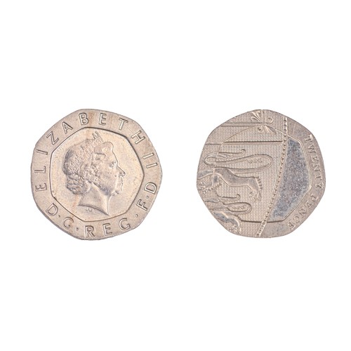 Coin. United Kingdom 20 pence mule,