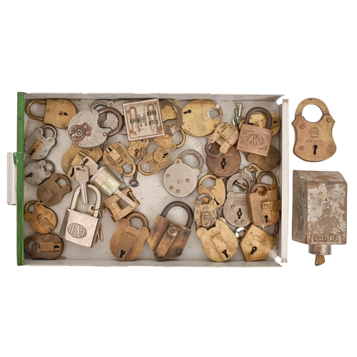 Miscellaneous mainly brass padlocks