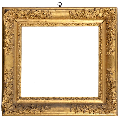 Picture frame. A Victorian giltwood