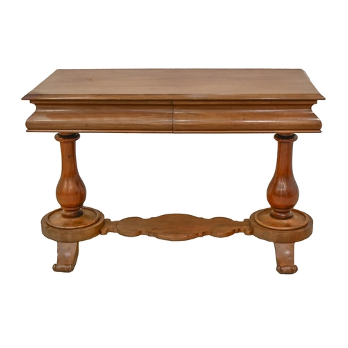 A Victorian mahogany library table,