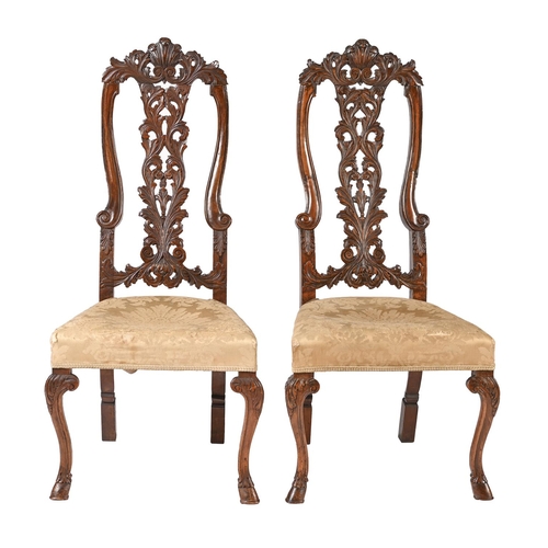 A pair of Anglo-Dutch walnut side