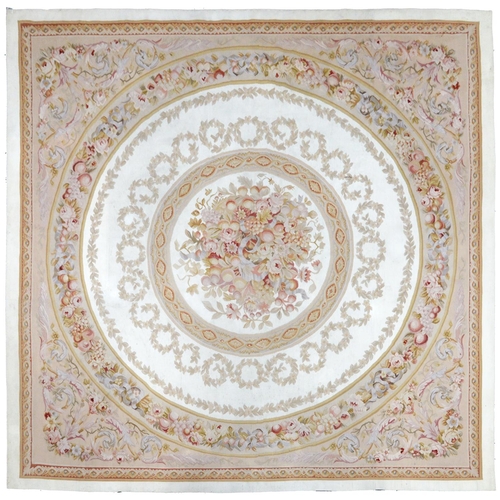 A Louis XVI style needlepoint rug, early