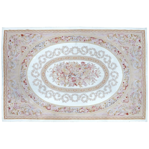 A Louis XVI style needlepoint tapestry,