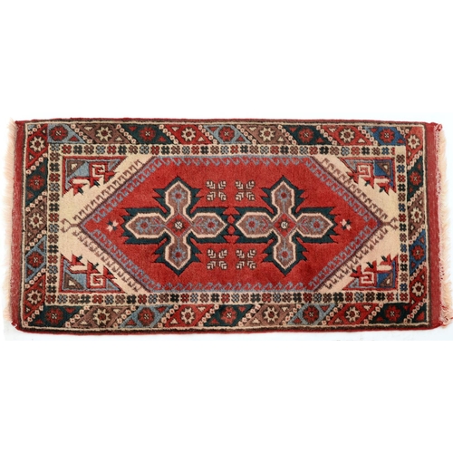 Turkish Dosemealti rug, 130 x 74cm