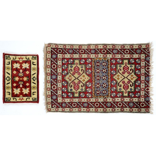 An Antique Turkish rug and an Indian