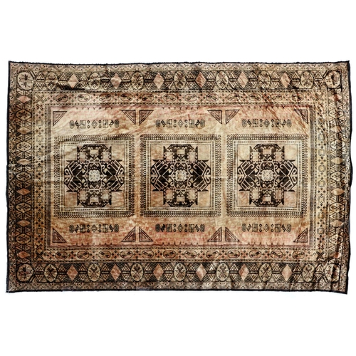A Caucasian design silky rug, 167