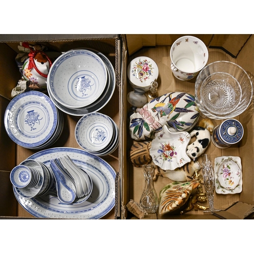 Miscellaneous ceramics and glassware,
