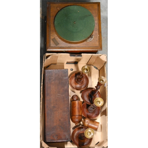 A Victorian mahogany collectors box,