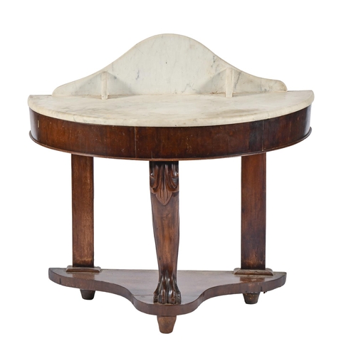 A Victorian mahogany washstand,